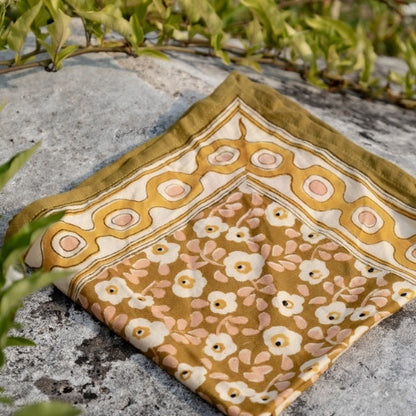Foulard flower seventie
