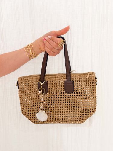 Sac Bruno - Osier anses marrons