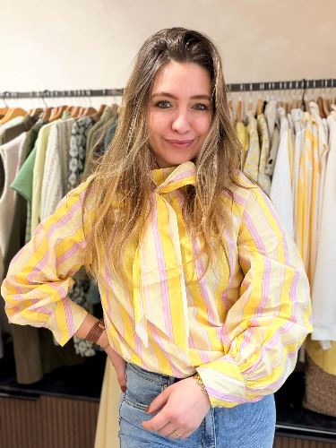 Blouse Joy - Jaune et rose