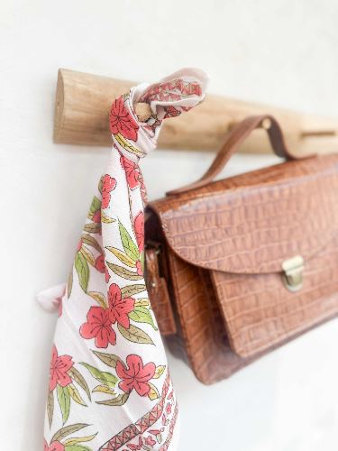 Foulard Jaipur Grenat 50 cm