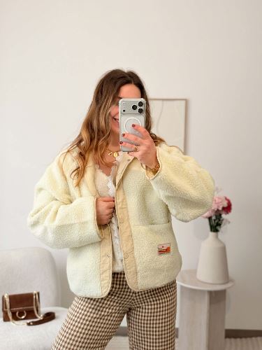 Veste reversible beige