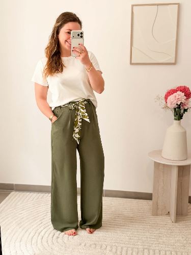 Pantalon fluide - Kaki