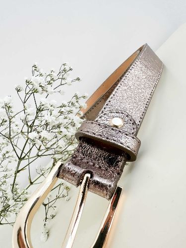 Ceinture cuir cuivre