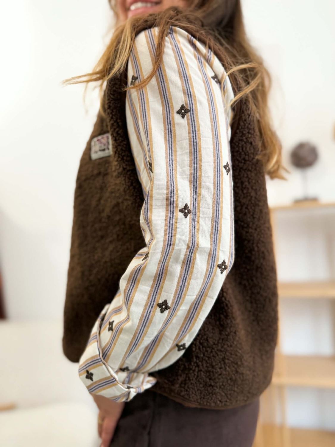 Chemise bohème a lignes