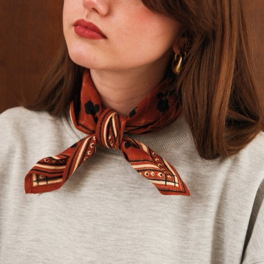 Foulard sister  rouille
