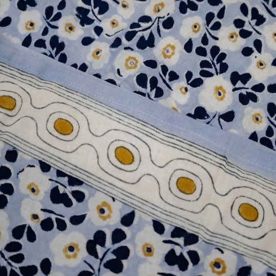 Foulard flover seventies blue