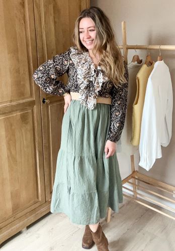 Blouse volant bohème