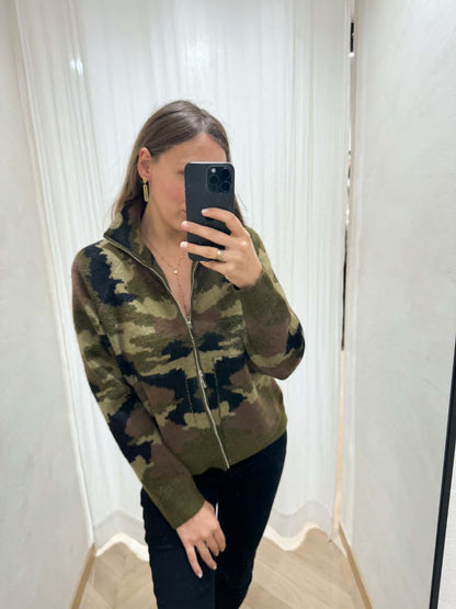 Gilet zip armée
