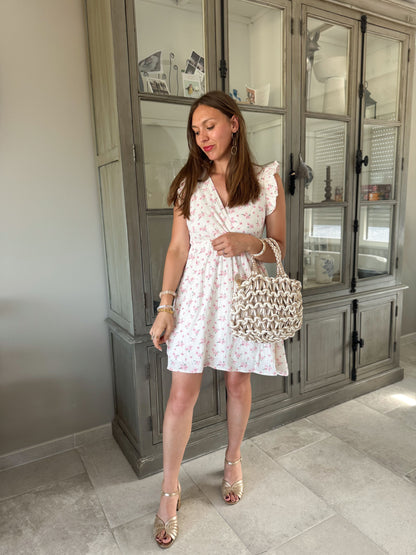 Robe gaz de coton fleurie
