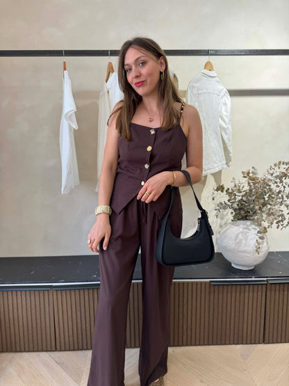 ensemble lin marron