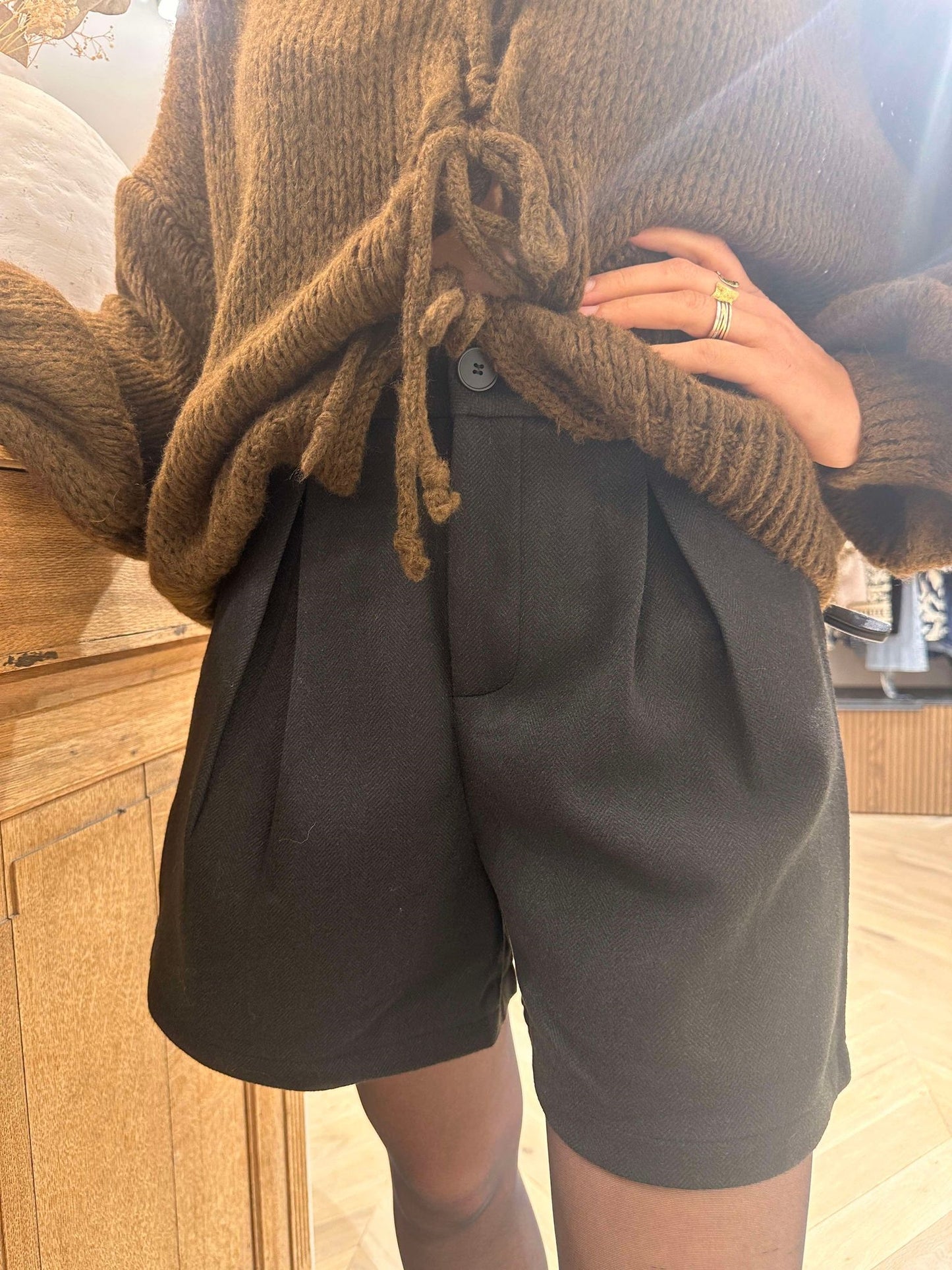 SHORT A PINCES NOIR