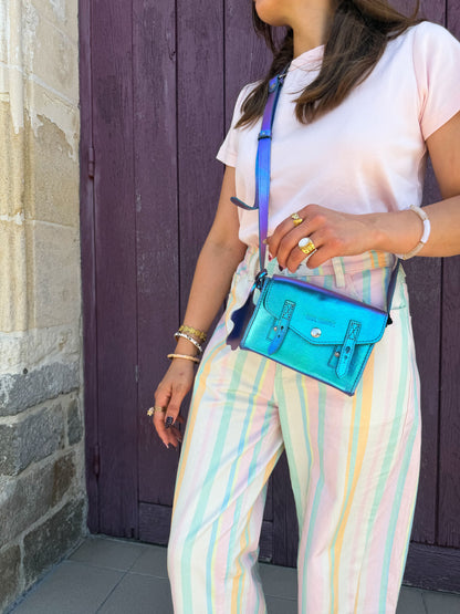 Jean ballon Aqua multicolor