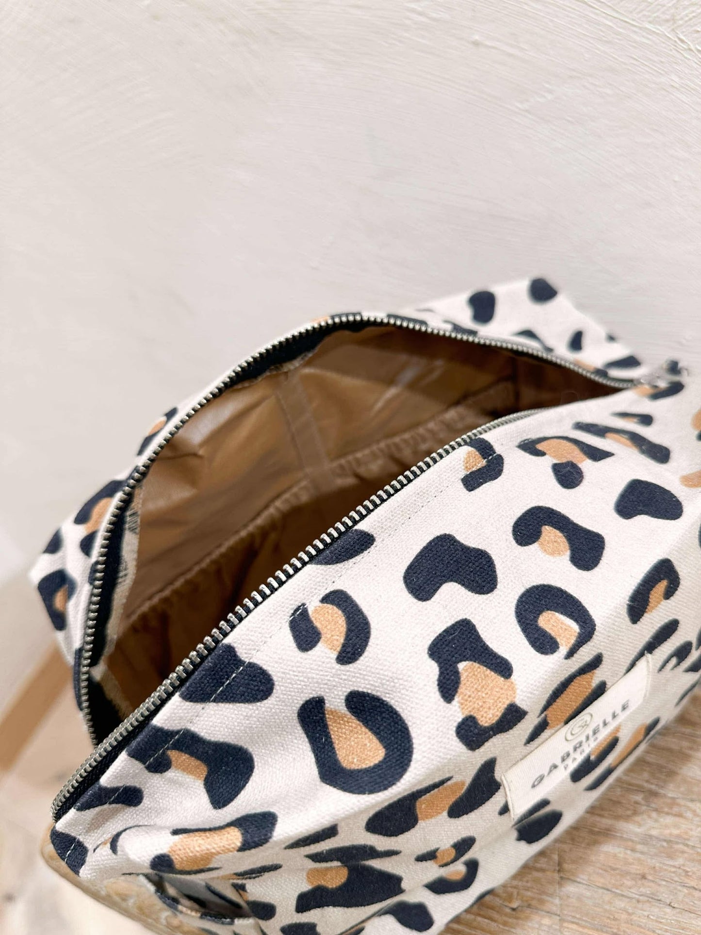 Trousse coton léopard