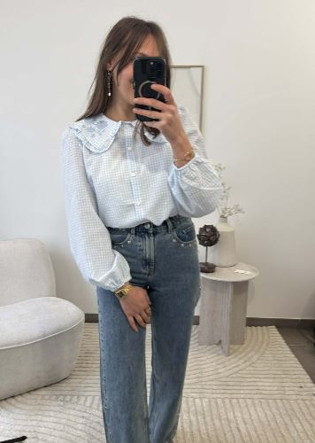 Jean straight à clous