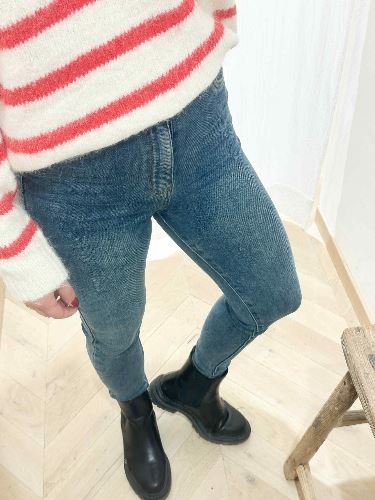 Jean slim denim delavé