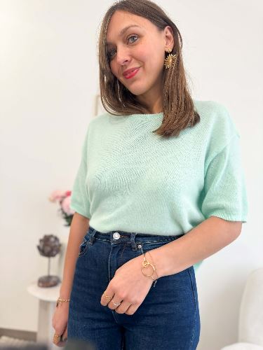 Pull vert eau