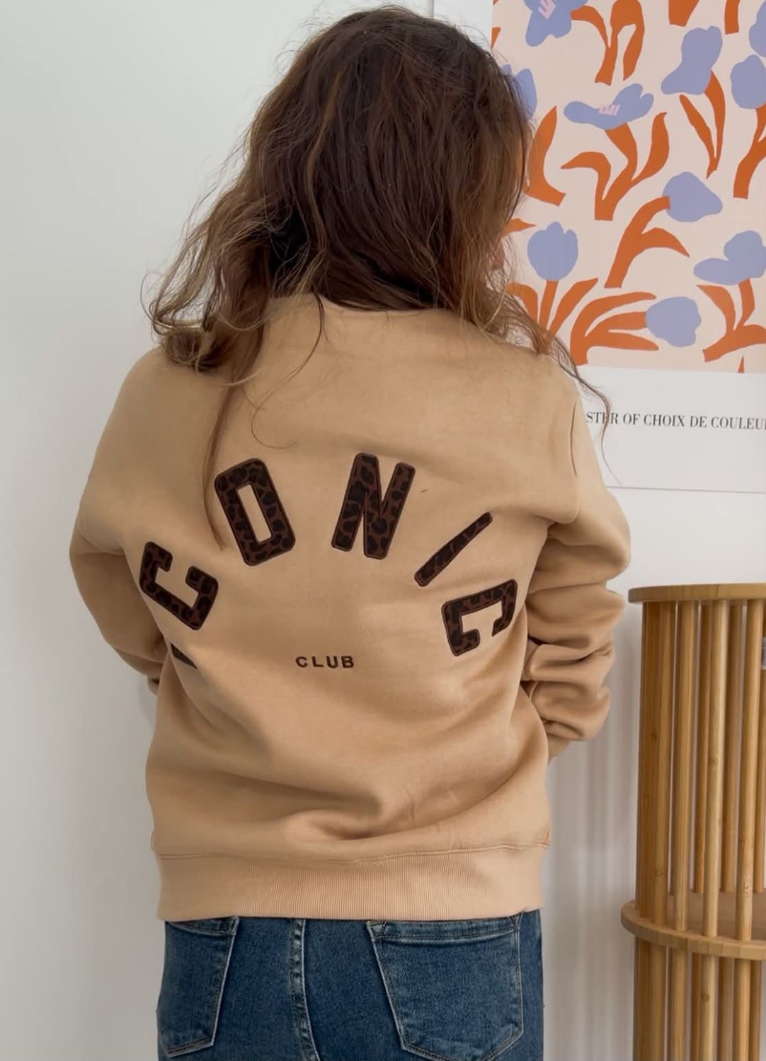 Sweat iconic beige sable