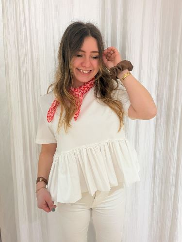 Top Perline - Blanc