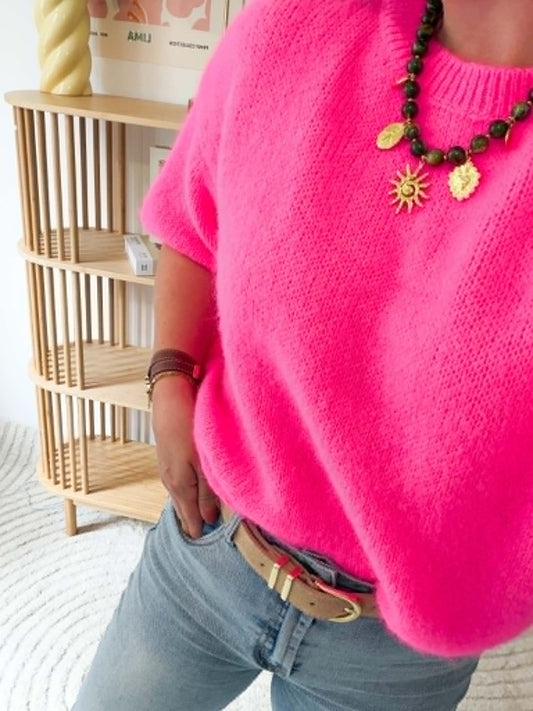Pull rose fushia